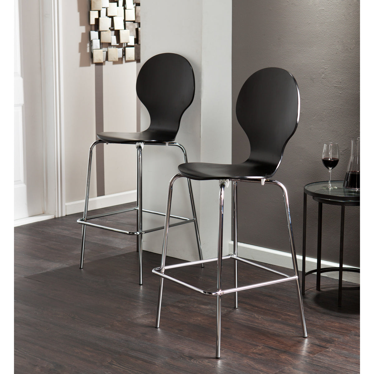 Conbie Barstool Black (Set of 2)