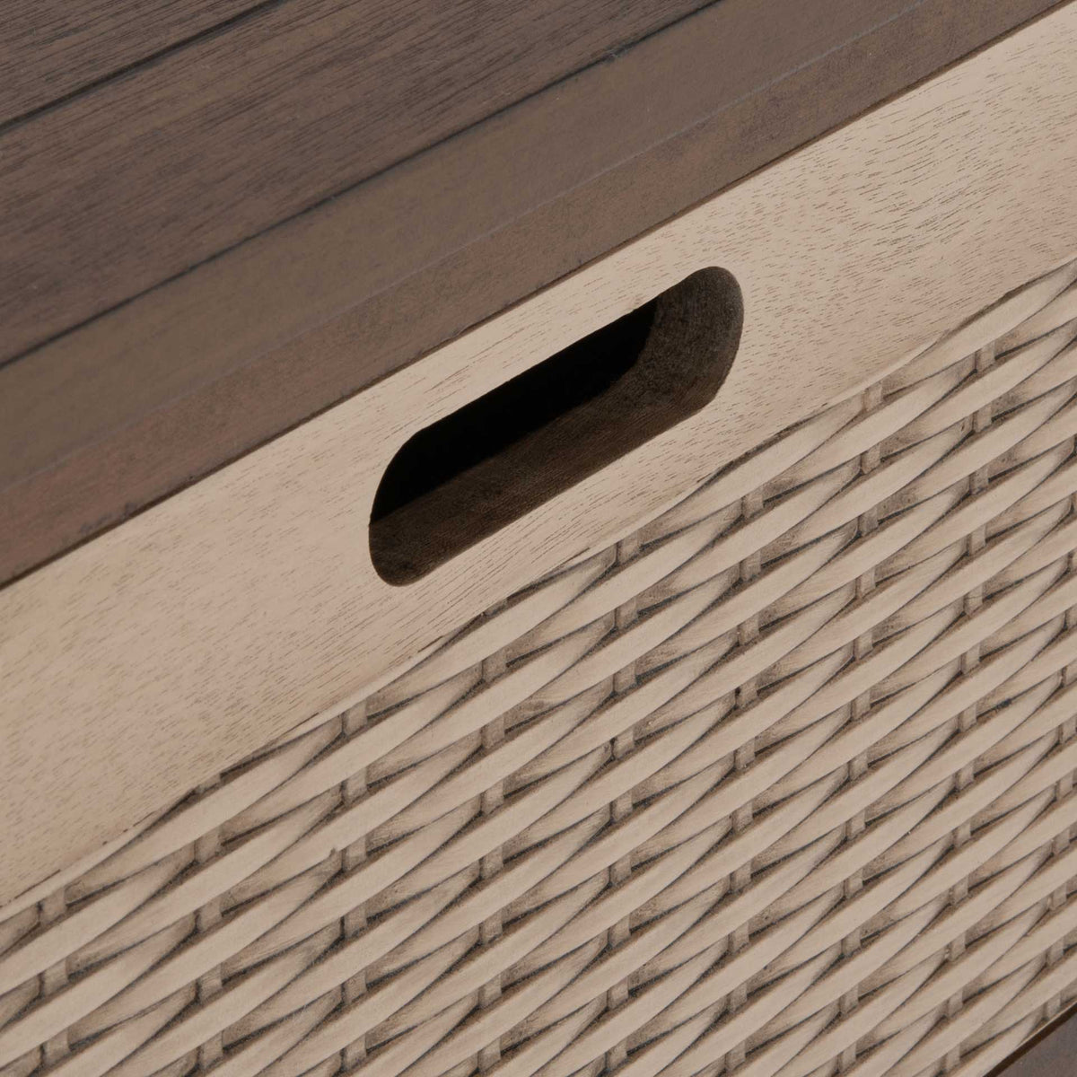 Lali 3 Drawer Storage Bench Brown