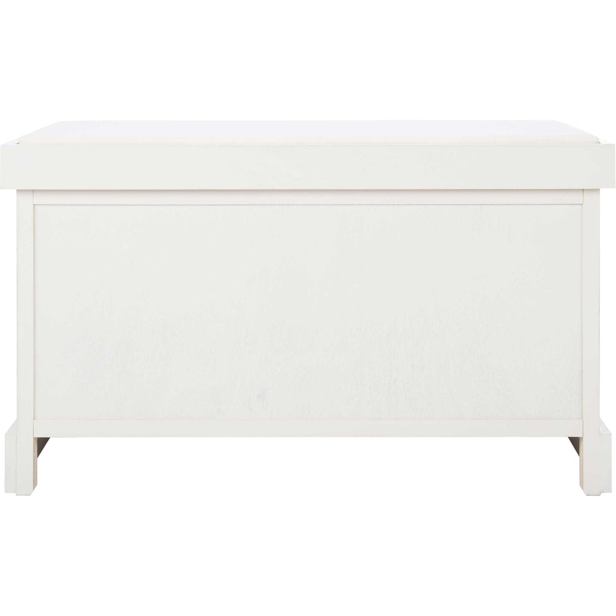 Lali 2 Drawer/Cushion Storage Bench Distressed White