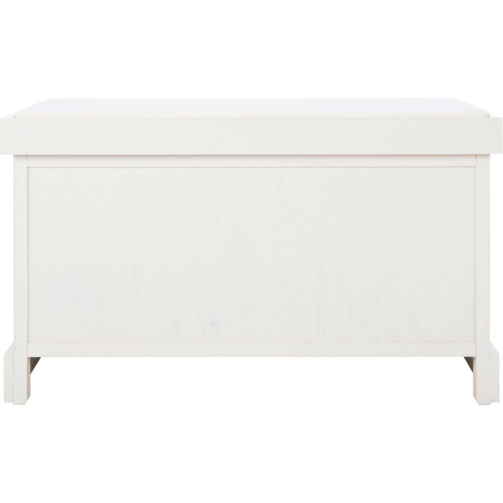 Lali 2 Drawer/Cushion Storage Bench Distressed White