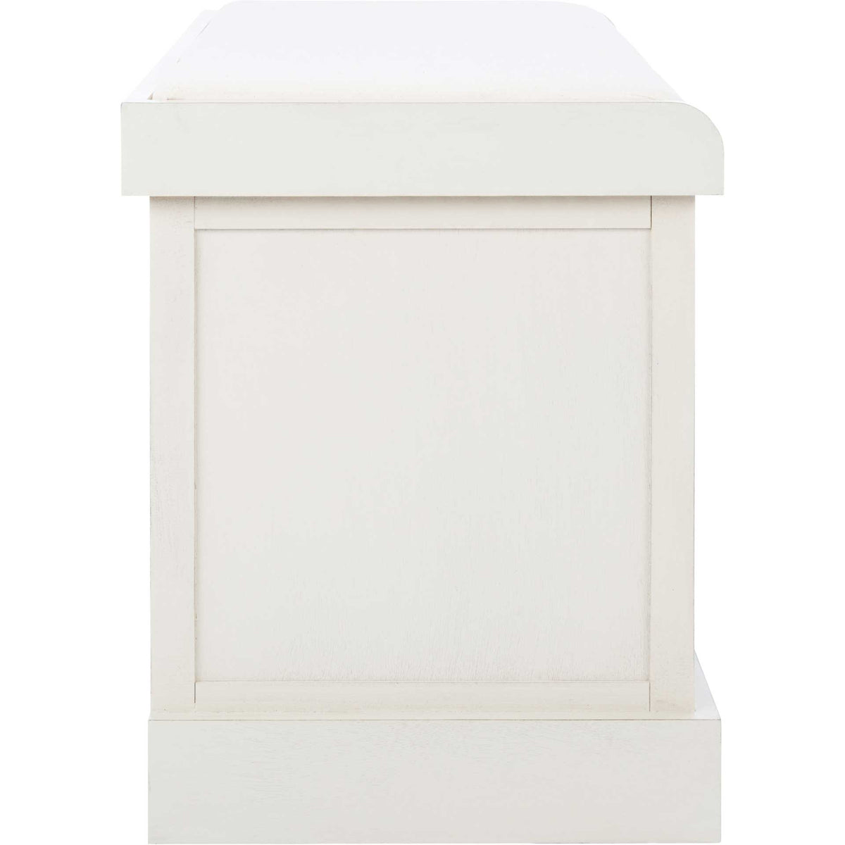 Lali 2 Drawer/Cushion Storage Bench Distressed White