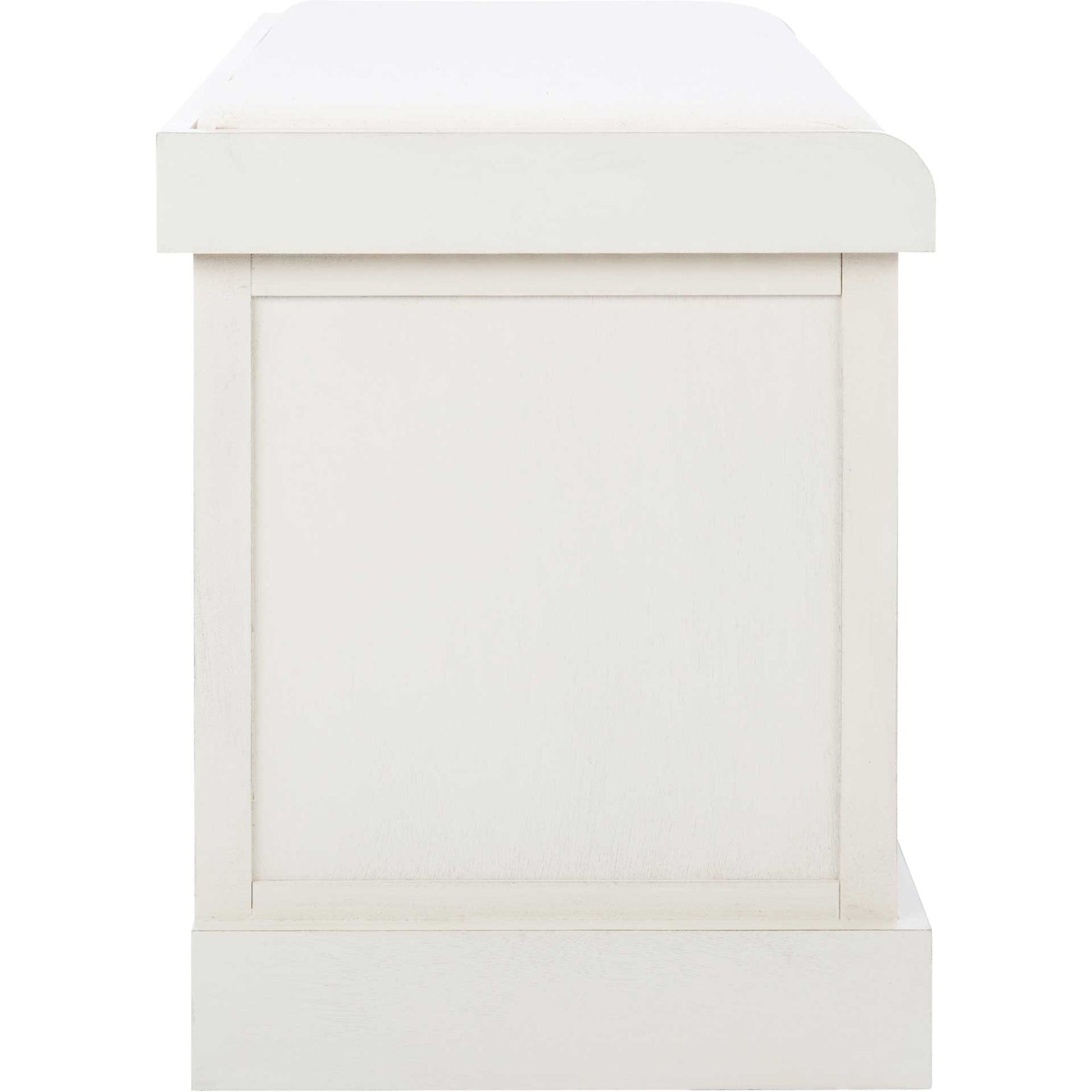 Lali 2 Drawer/Cushion Storage Bench Distressed White
