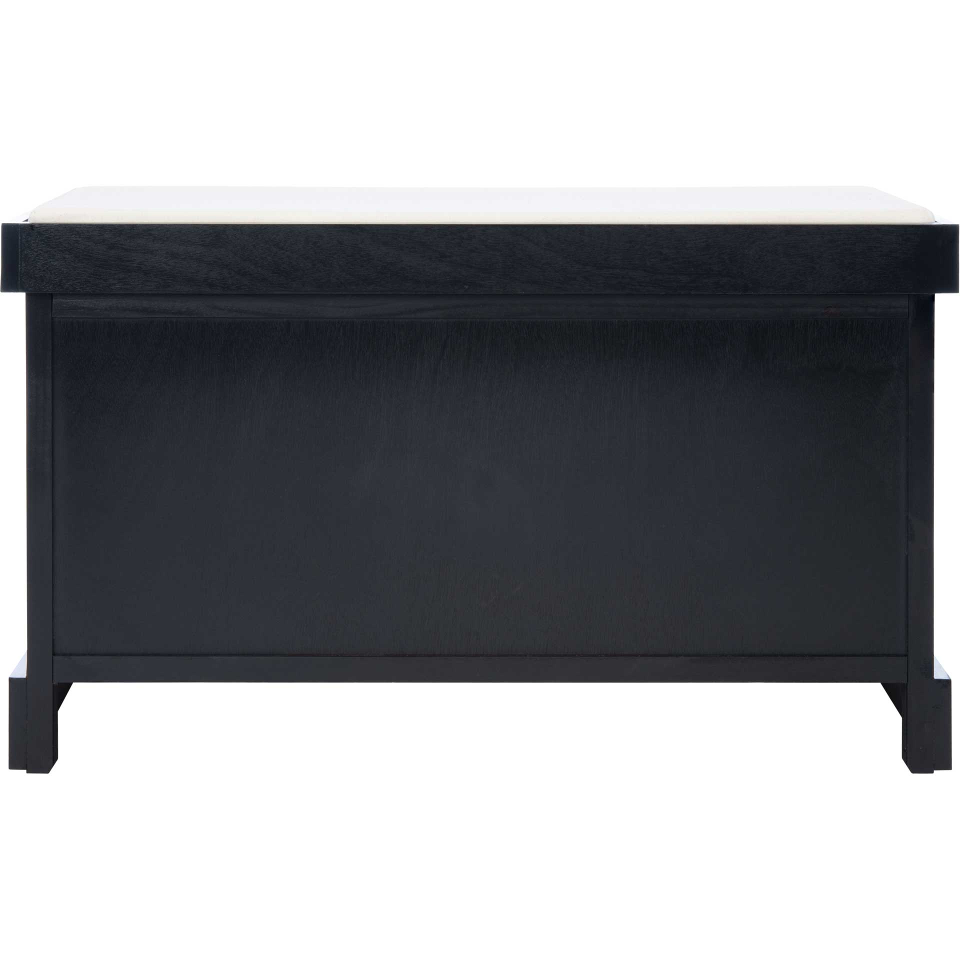 Lali 2 Drawer/Cushion Storage Bench Black