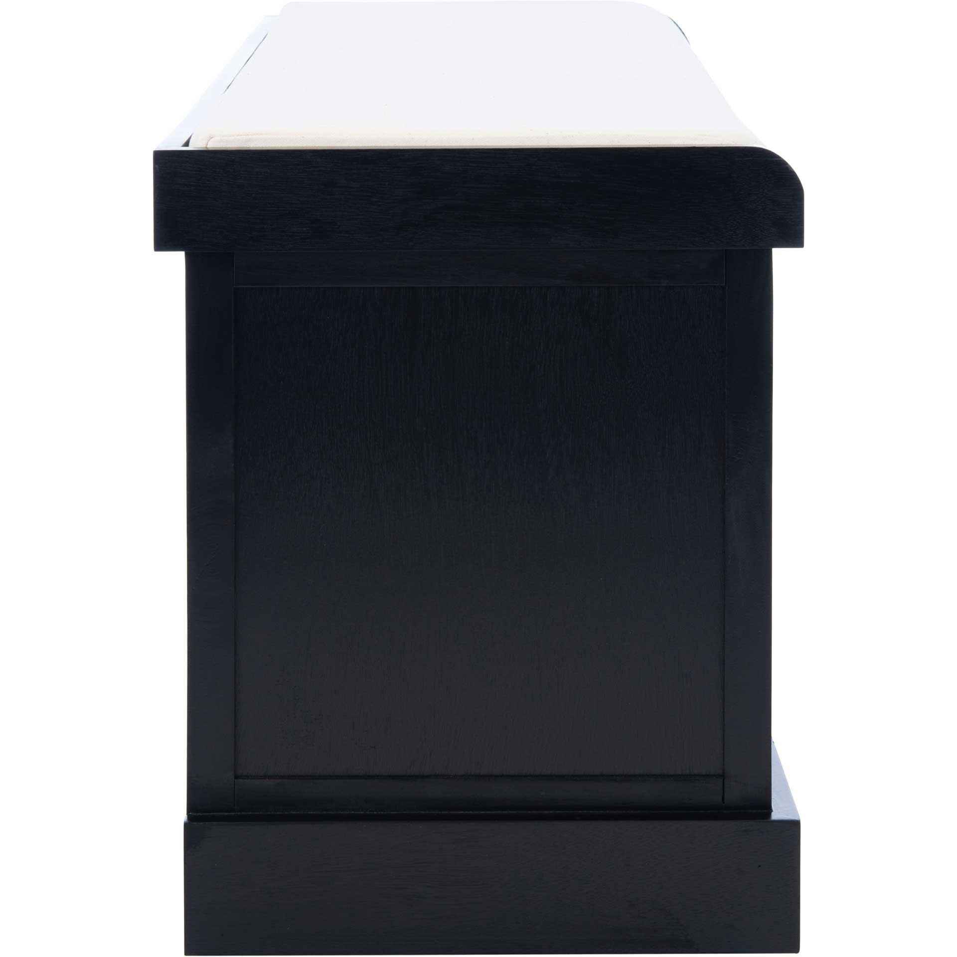 Lali 3 Drawer/Cushion Storage Bench Black