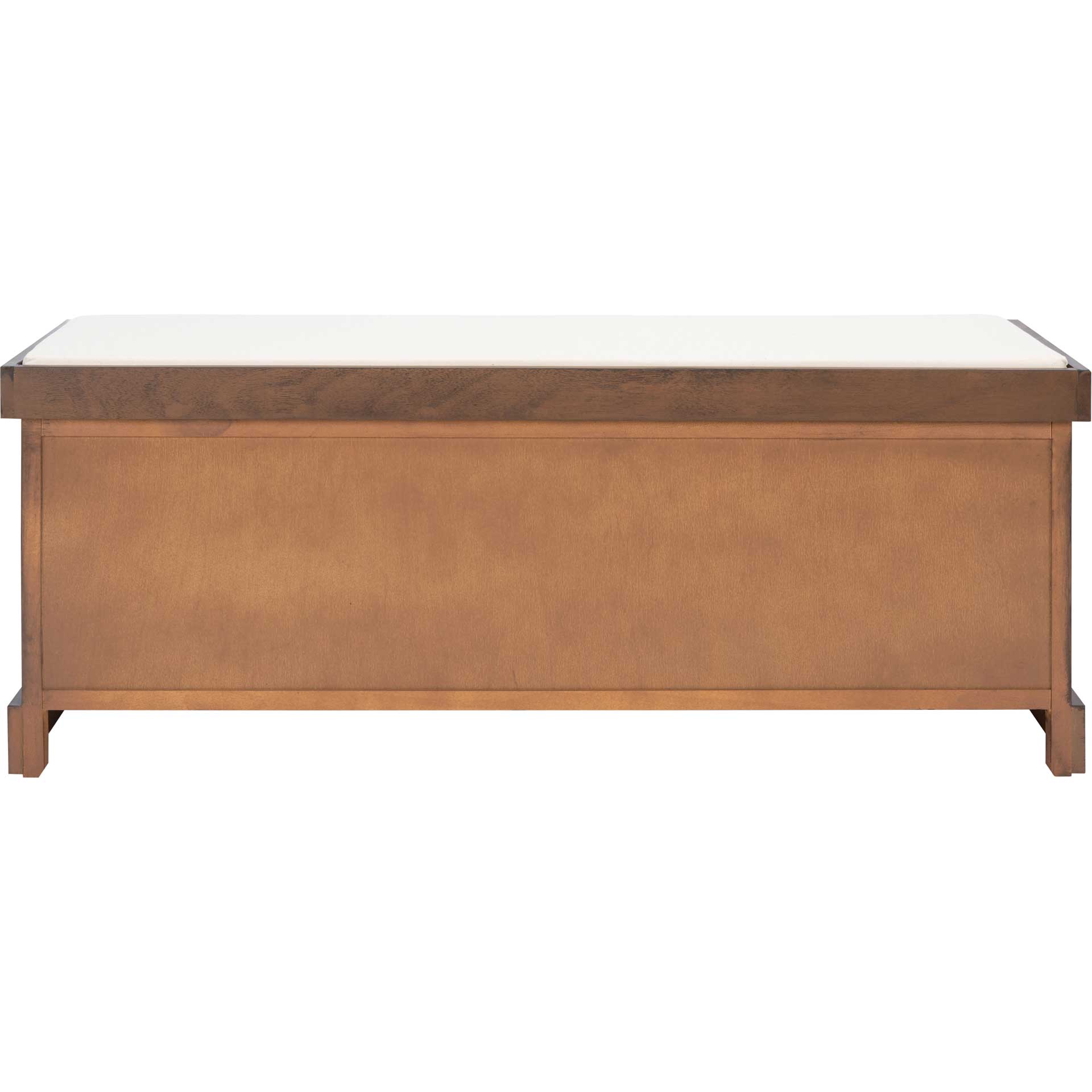 Lali 3 Drawer/Cushion Storage Bench Brown
