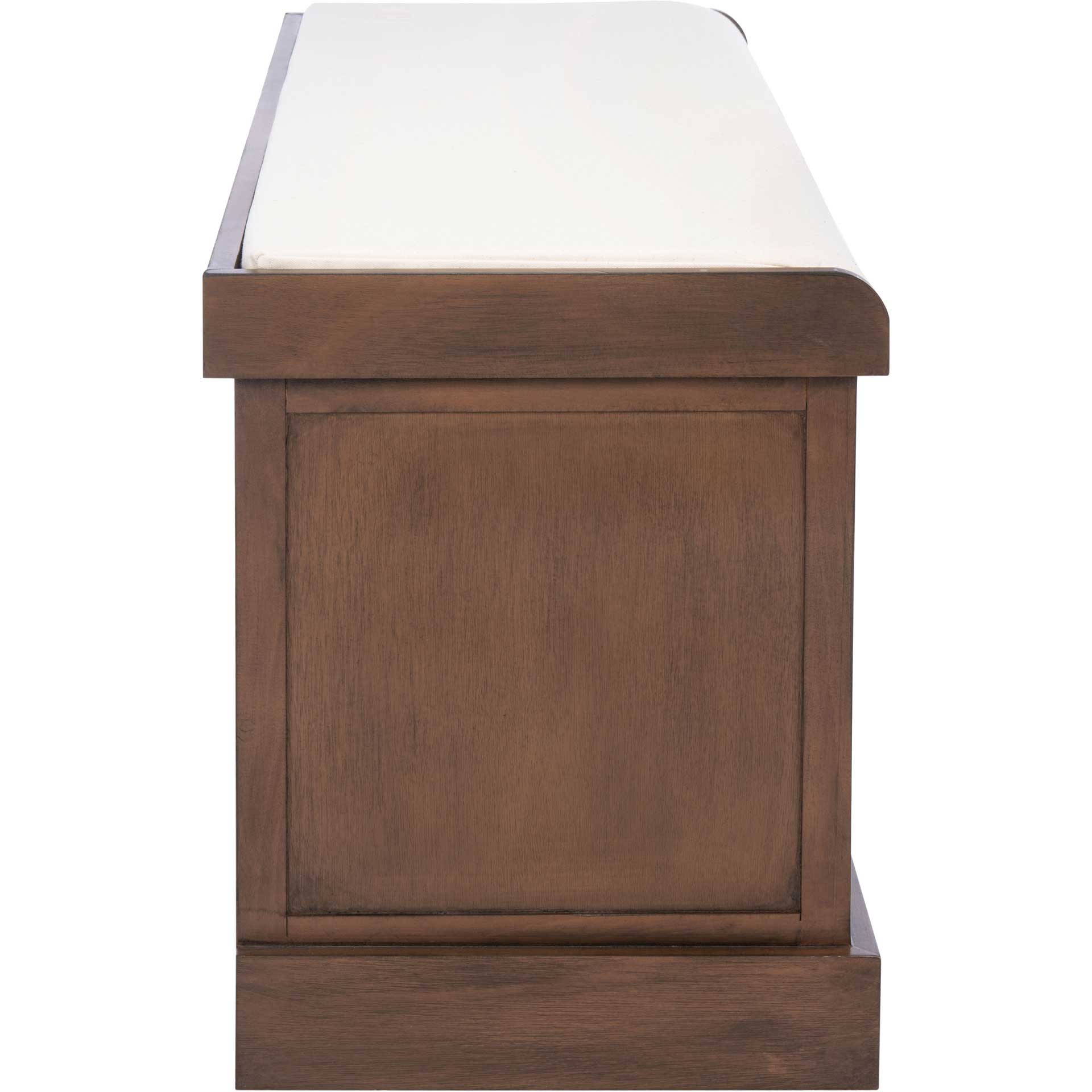 Lali 3 Drawer/Cushion Storage Bench Brown