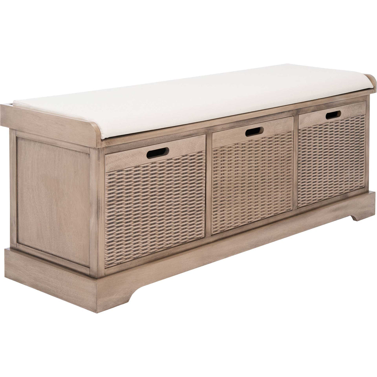 Lali 3 Drawer/Cushion Storage Bench Sand