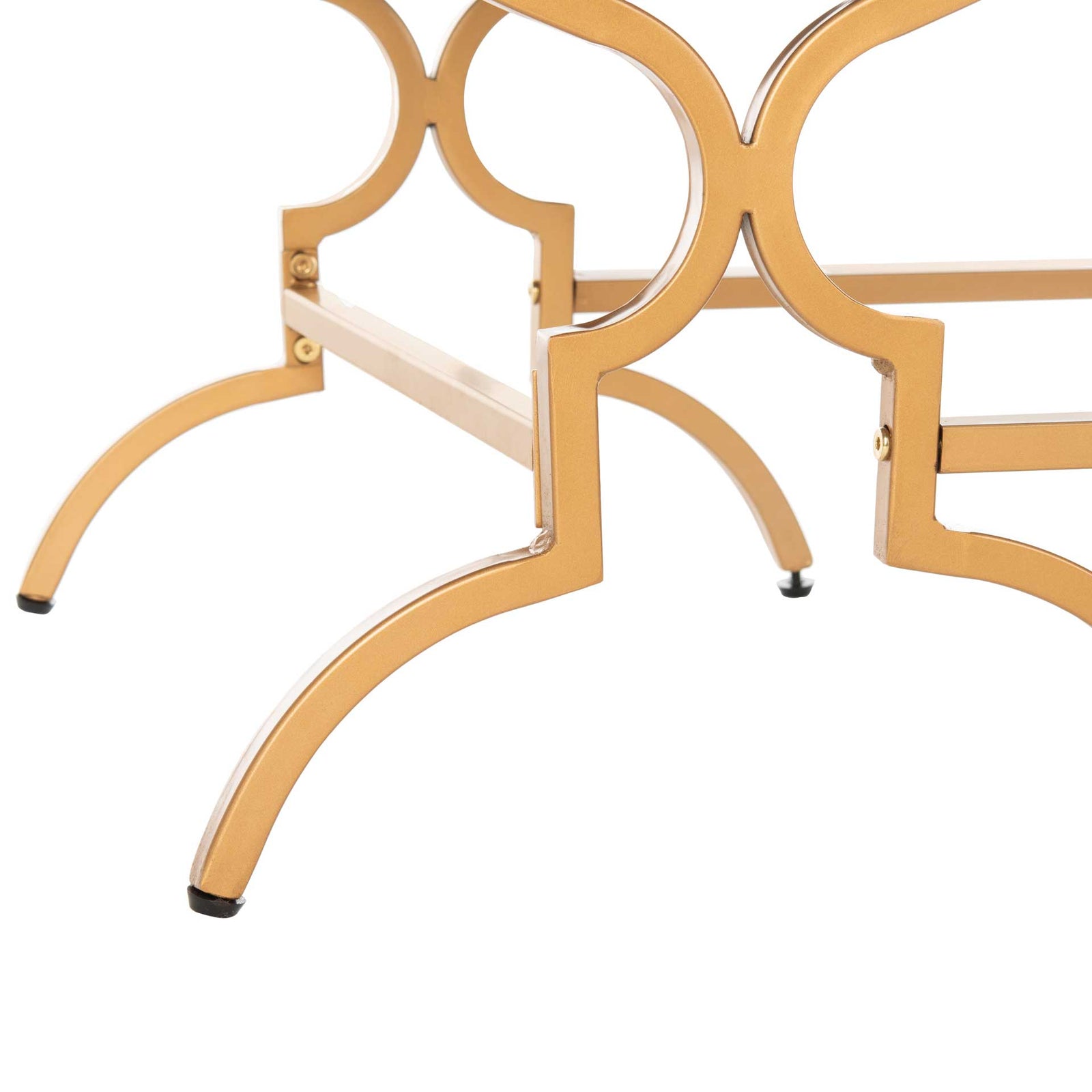 Jules Rectangular Bench Beige/Gold