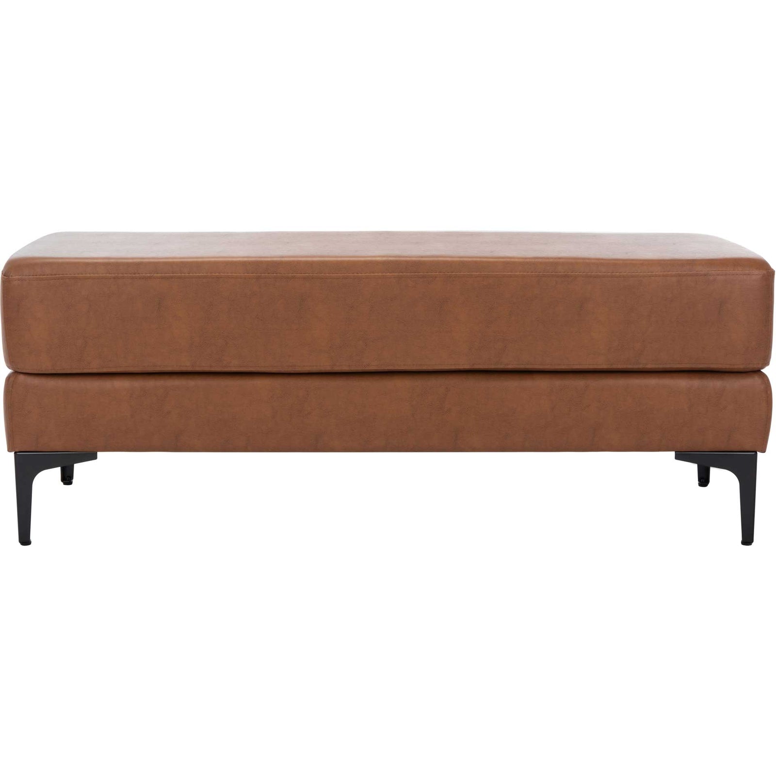 Elaine Rectangular Bench Brown/Black