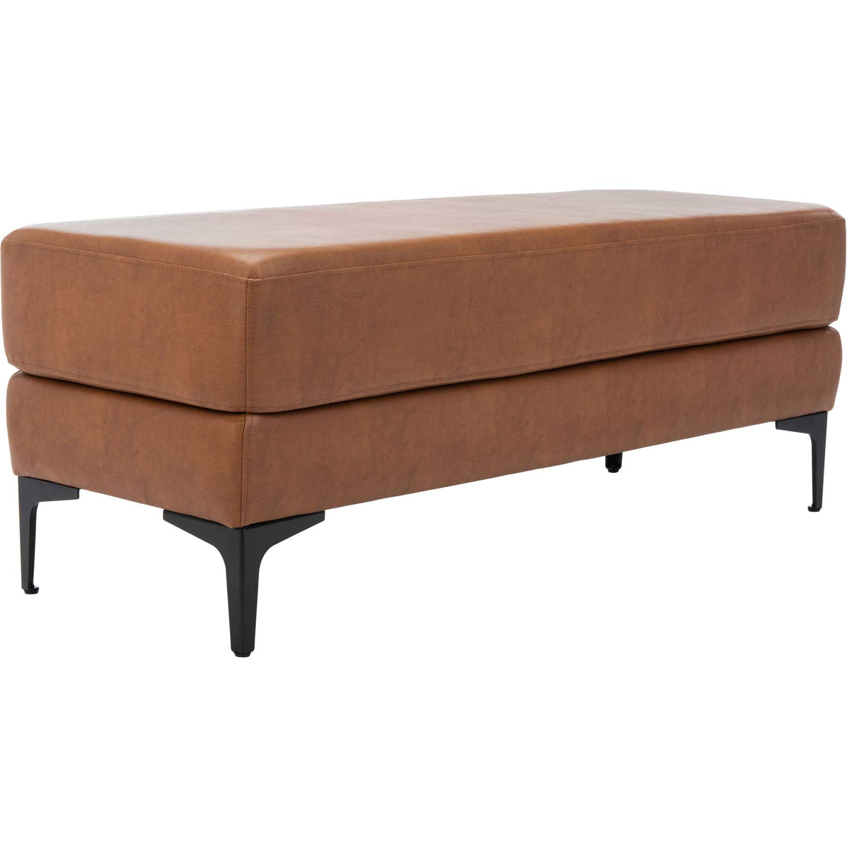 Elaine Rectangular Bench Brown/Black
