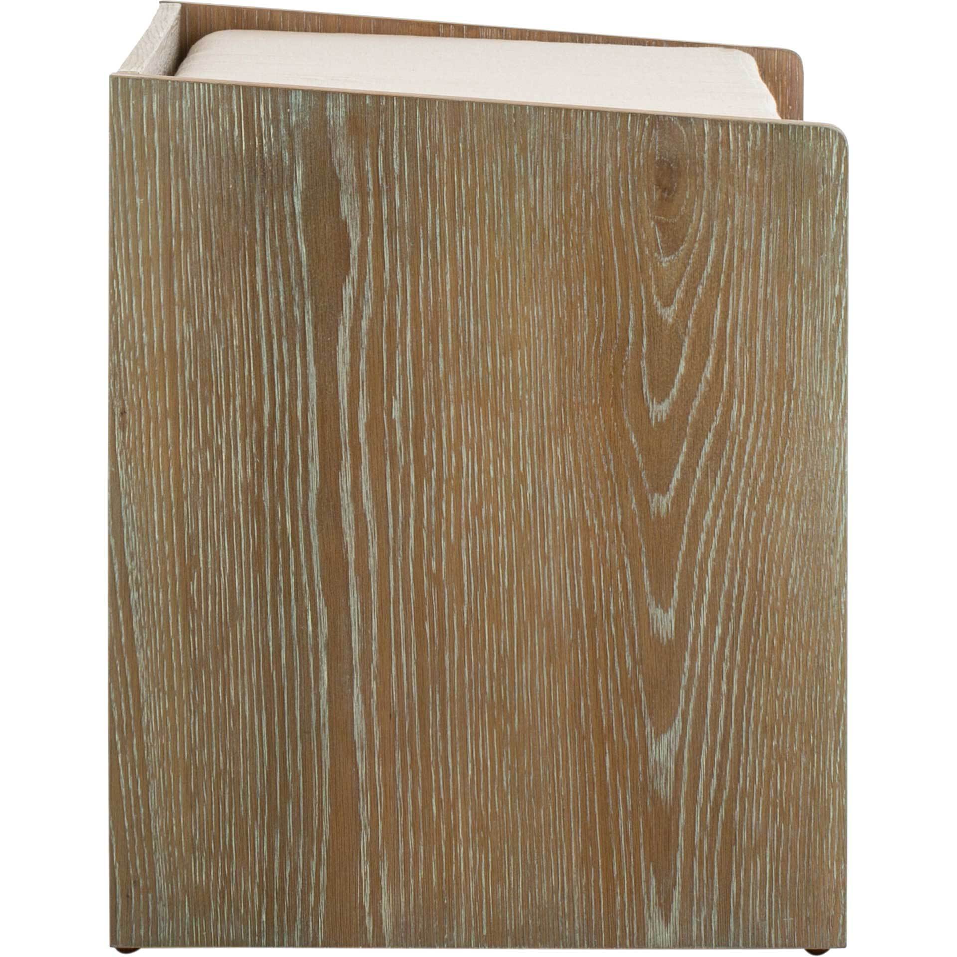 Perla Storage Bench Rustic Oak/Beige