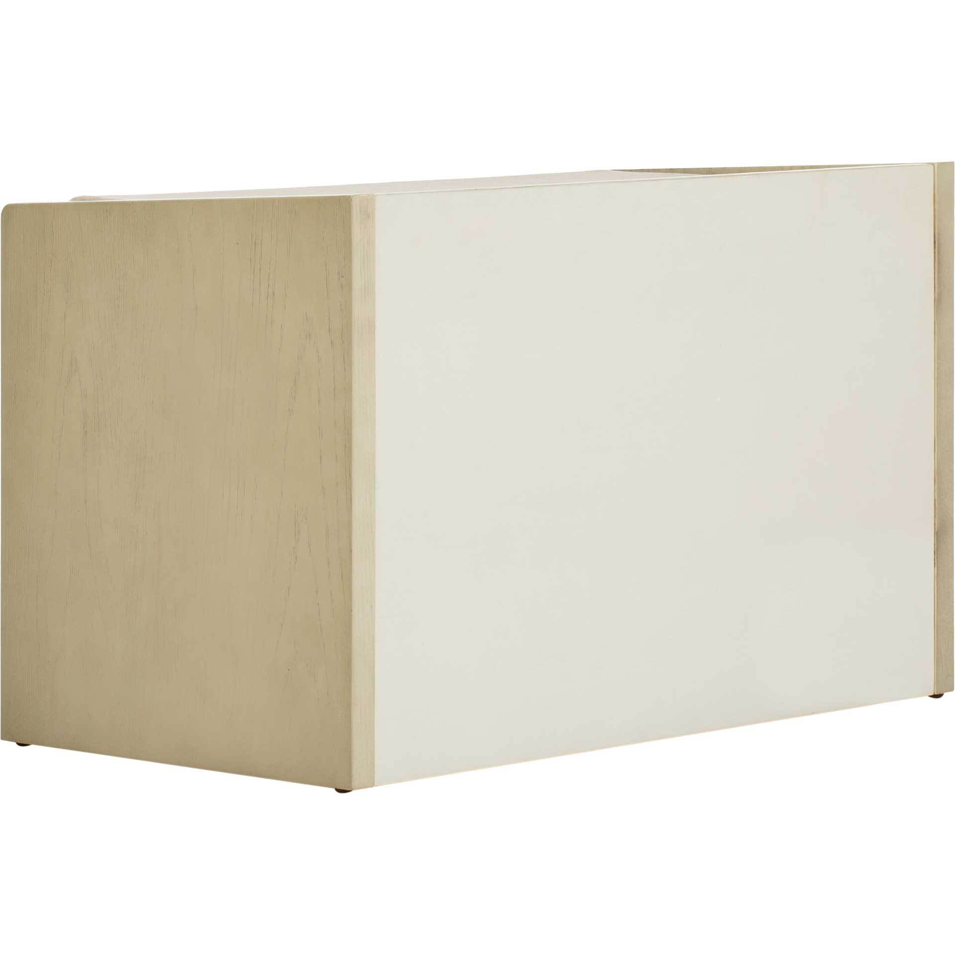 Perla Storage Bench White Wash/Beige