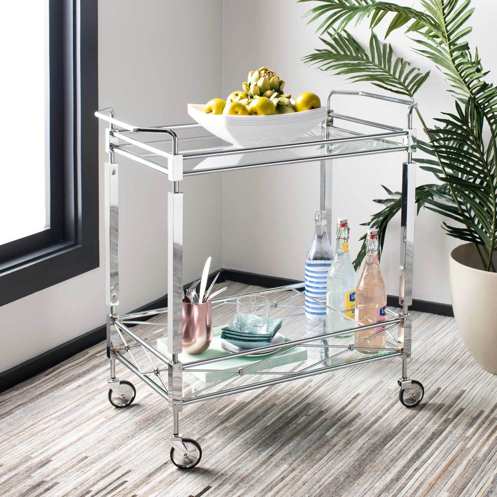 Inca 2 Tier Rectangle Bar Cart