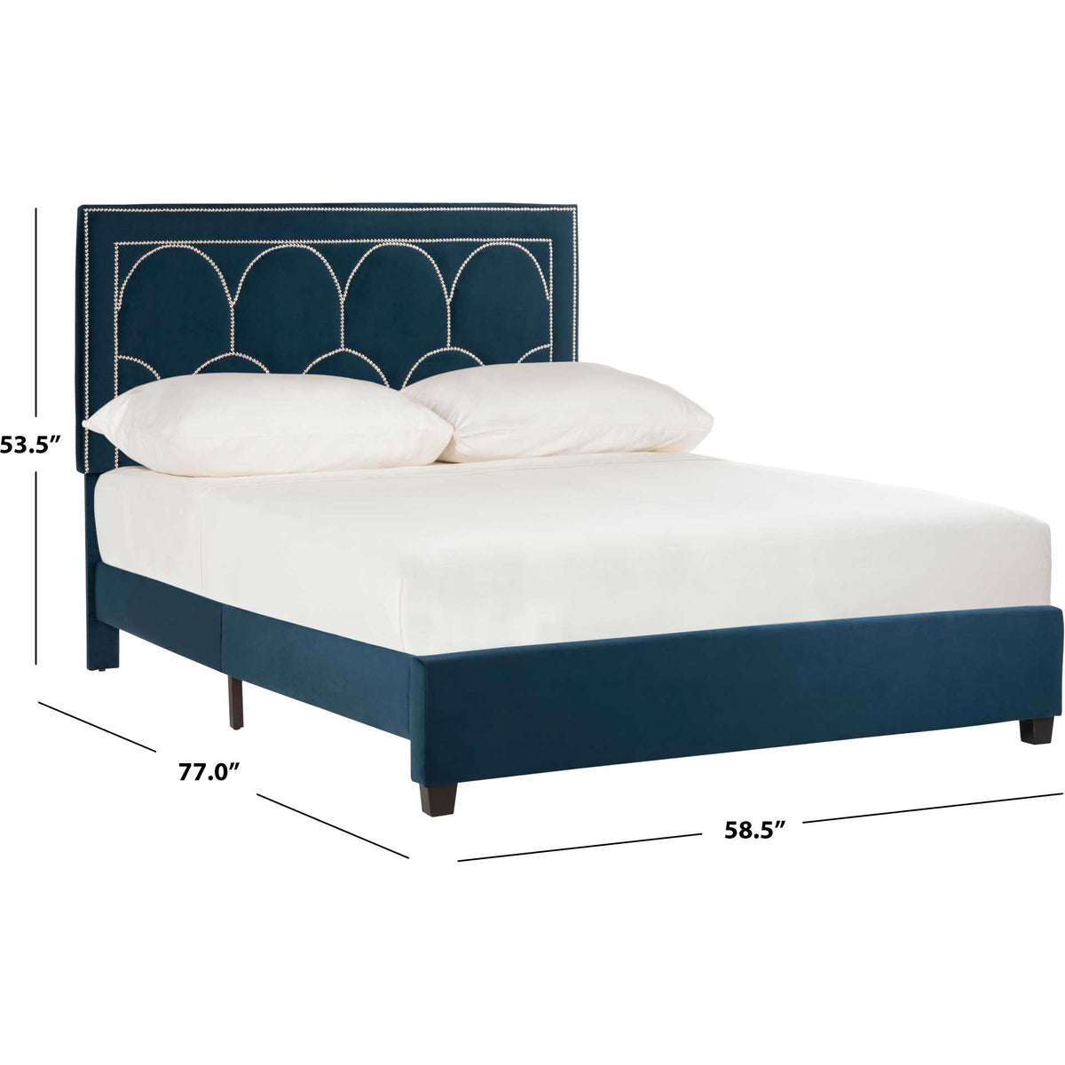 Sonali Velvet Bed Navy