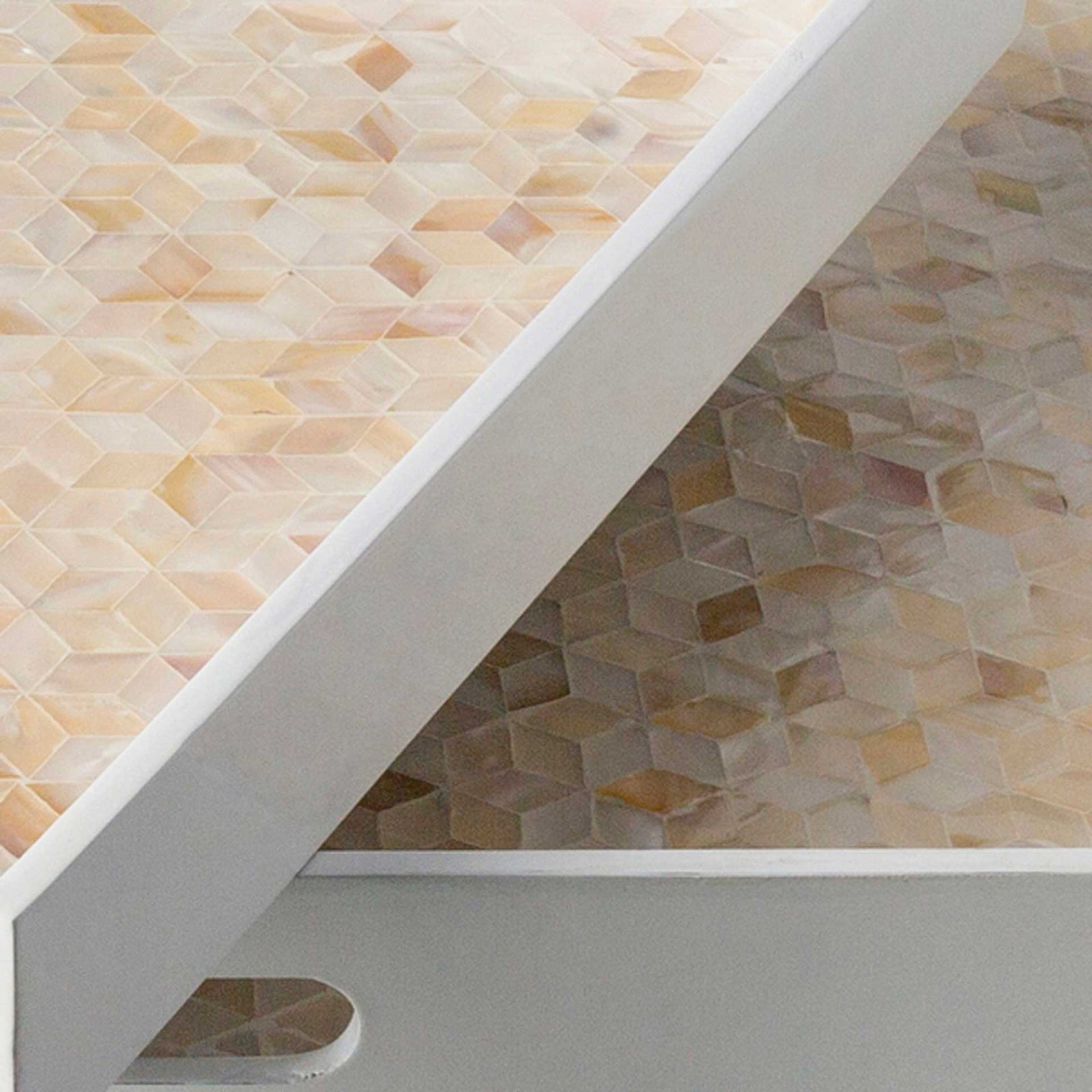 Belle Tray White/Butter/Beige