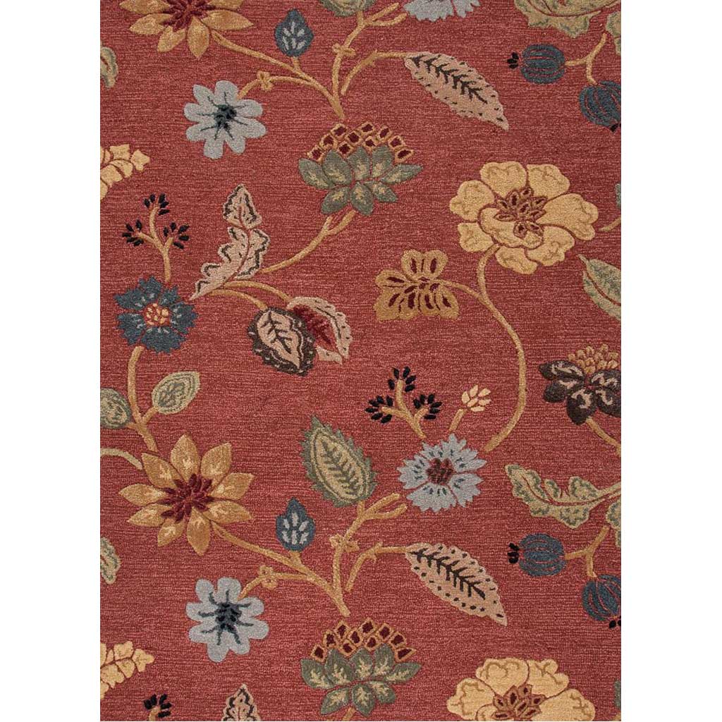 Blue Garden Party Navajo Red/Marigold Area Rug