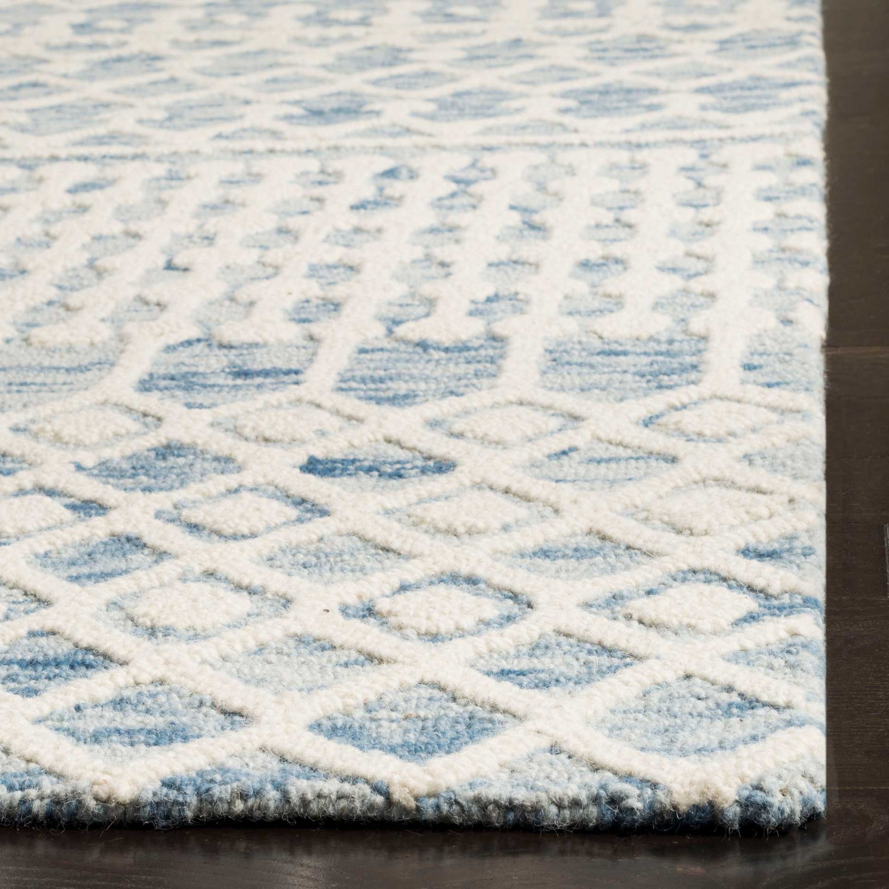 Blossom Blue/Ivory Area Rug - Froy.com
