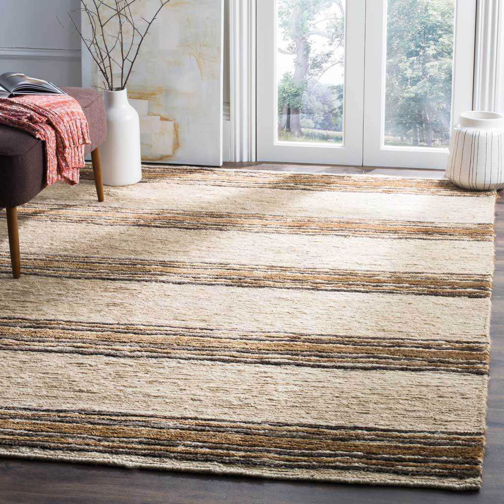 Bohemian Natural/Rust Area Rug - Froy.com