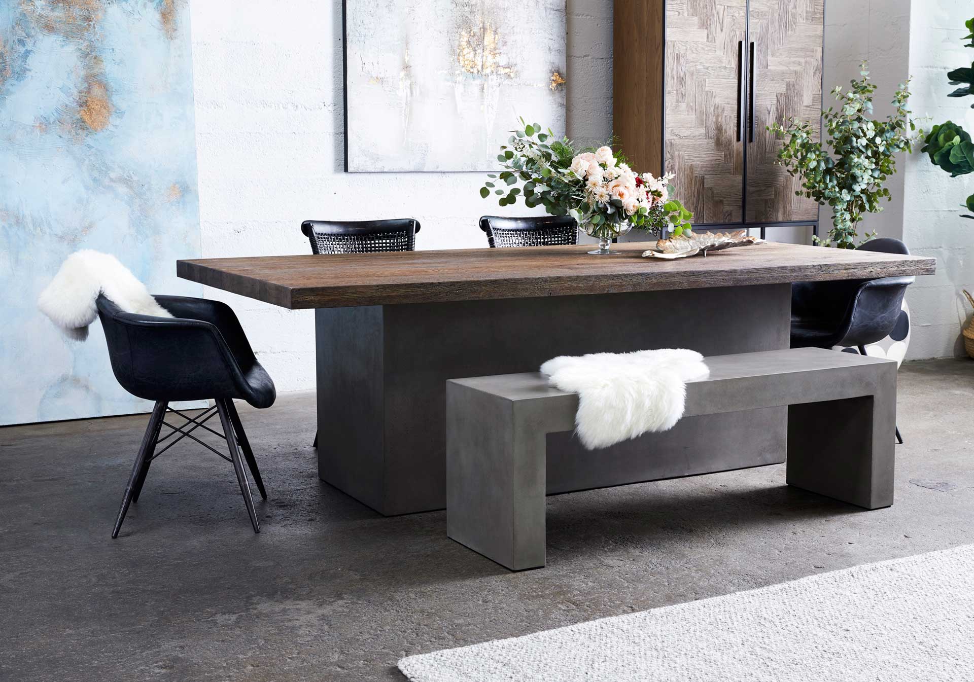 Lazlo Fiberstone Bench