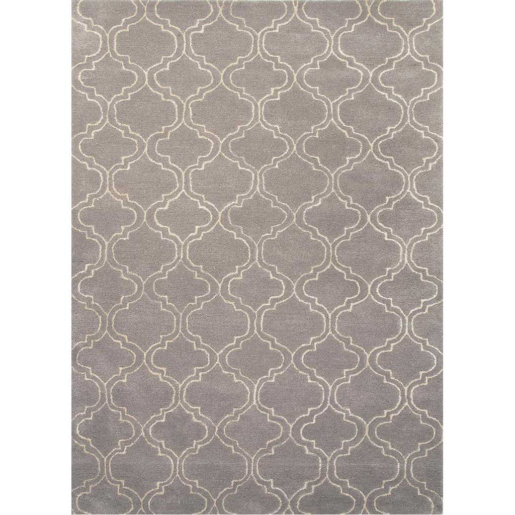 Baroque Hampton Nickel/White Area Rug