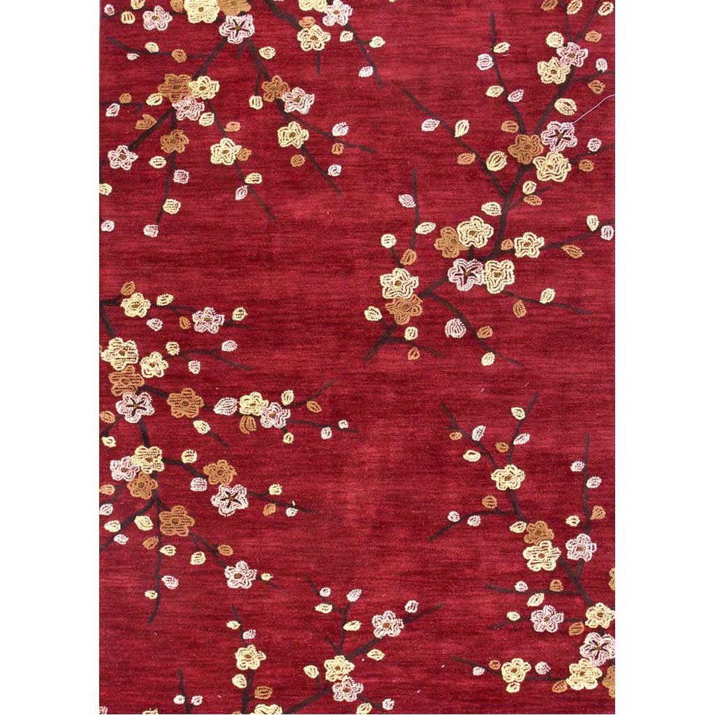 Brio Cherry Blossom Red Area Rug