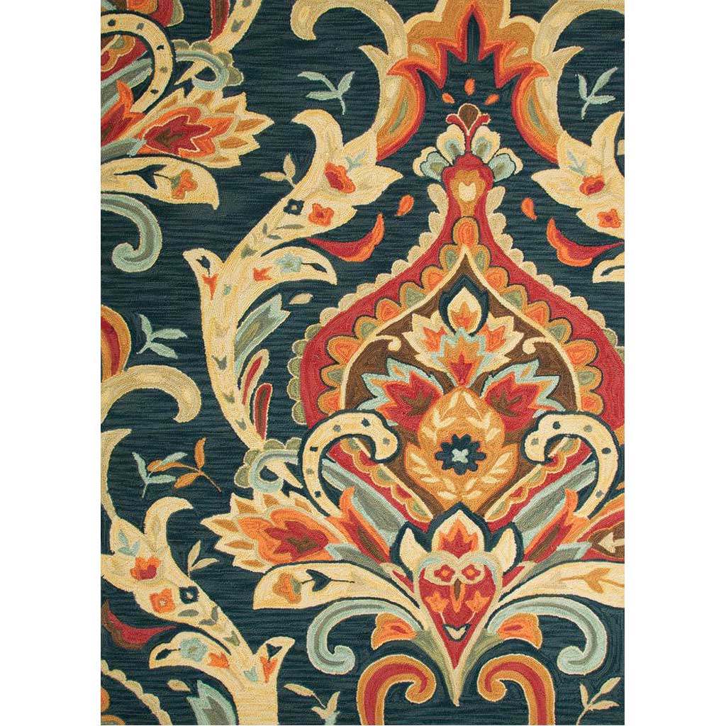Brio Brocade Navy Area Rug