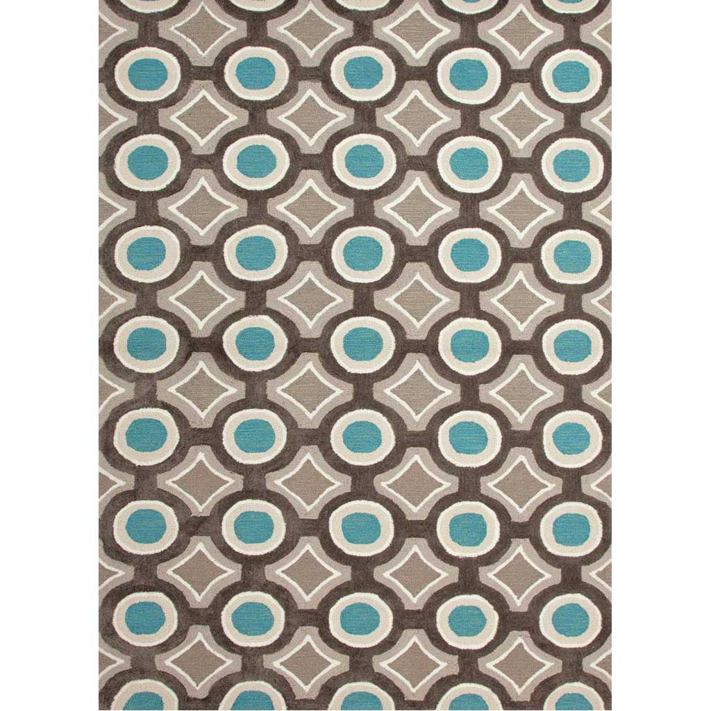 Brio Mosaic Deep Charcoal/Aegean Blue Area Rug