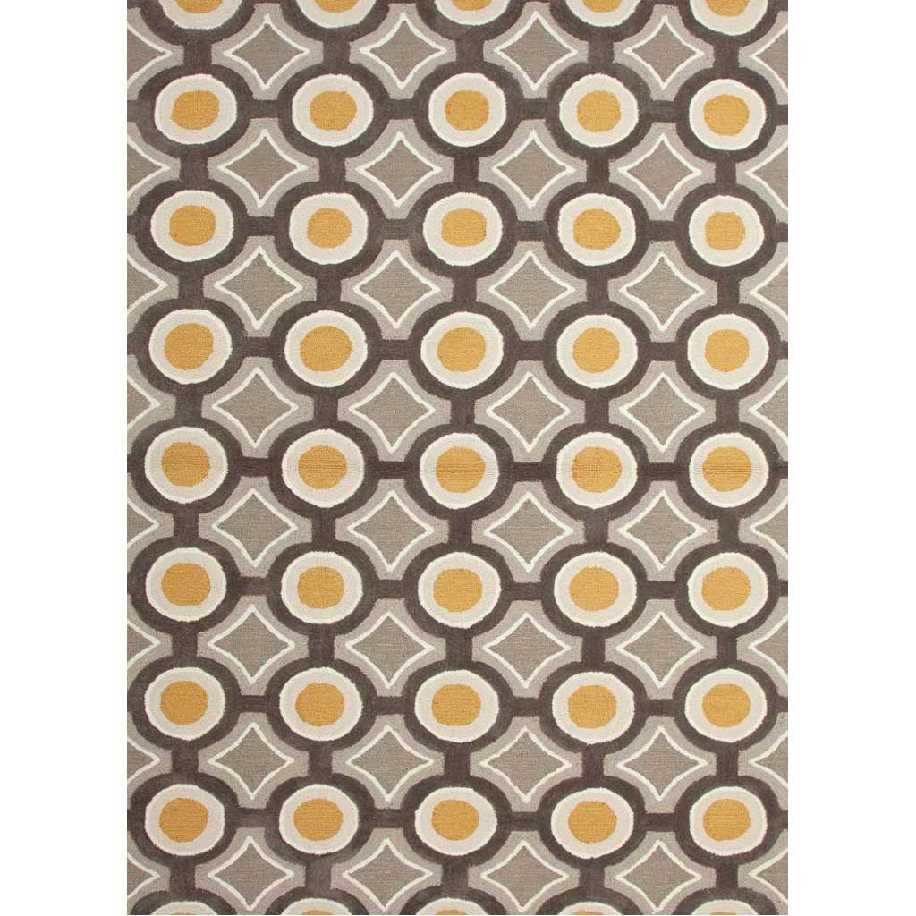 Brio Mosaic Deep Charcoal/Amber Gold Area Rug