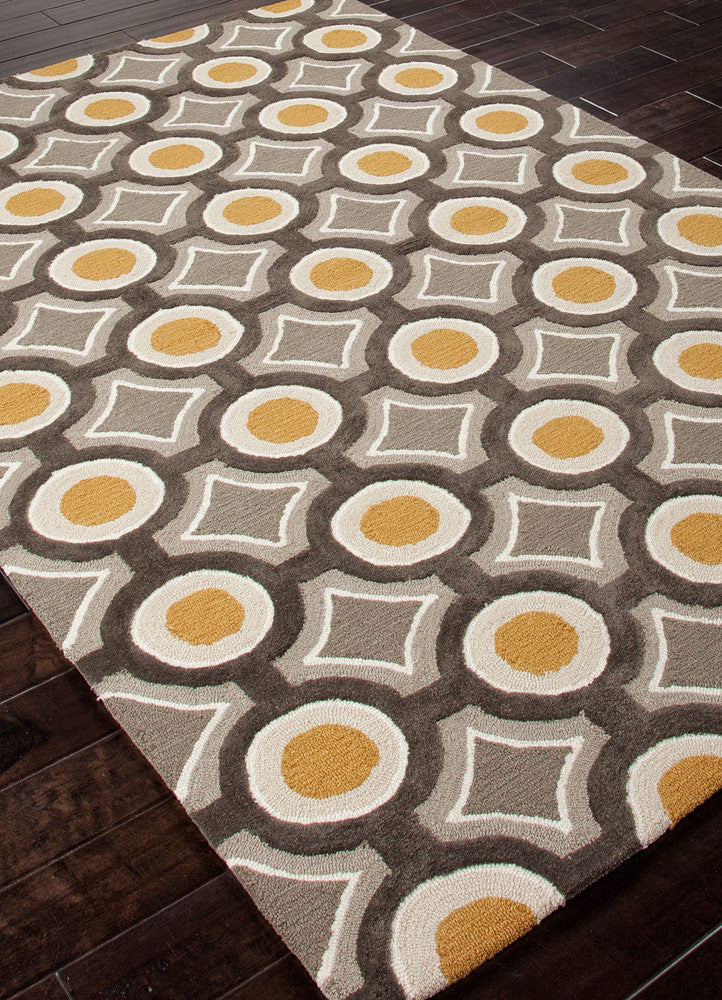 Brio Mosaic Deep Charcoal/Amber Gold Area Rug