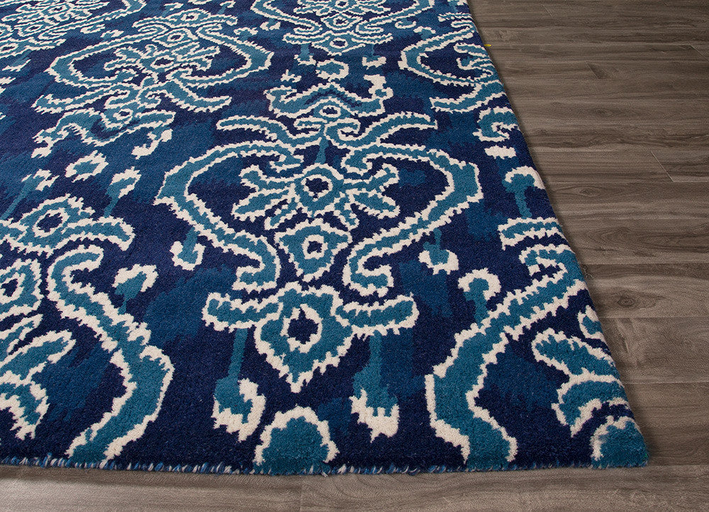 Bristol Serrano Twilight Blue/White Asparagus Area Rug