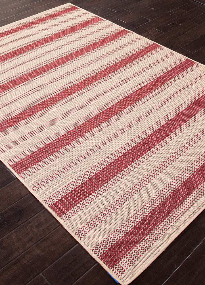 Breeze Pinned Birch/Jester Red Area Rug