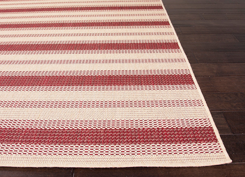 Breeze Pinned Birch/Jester Red Area Rug