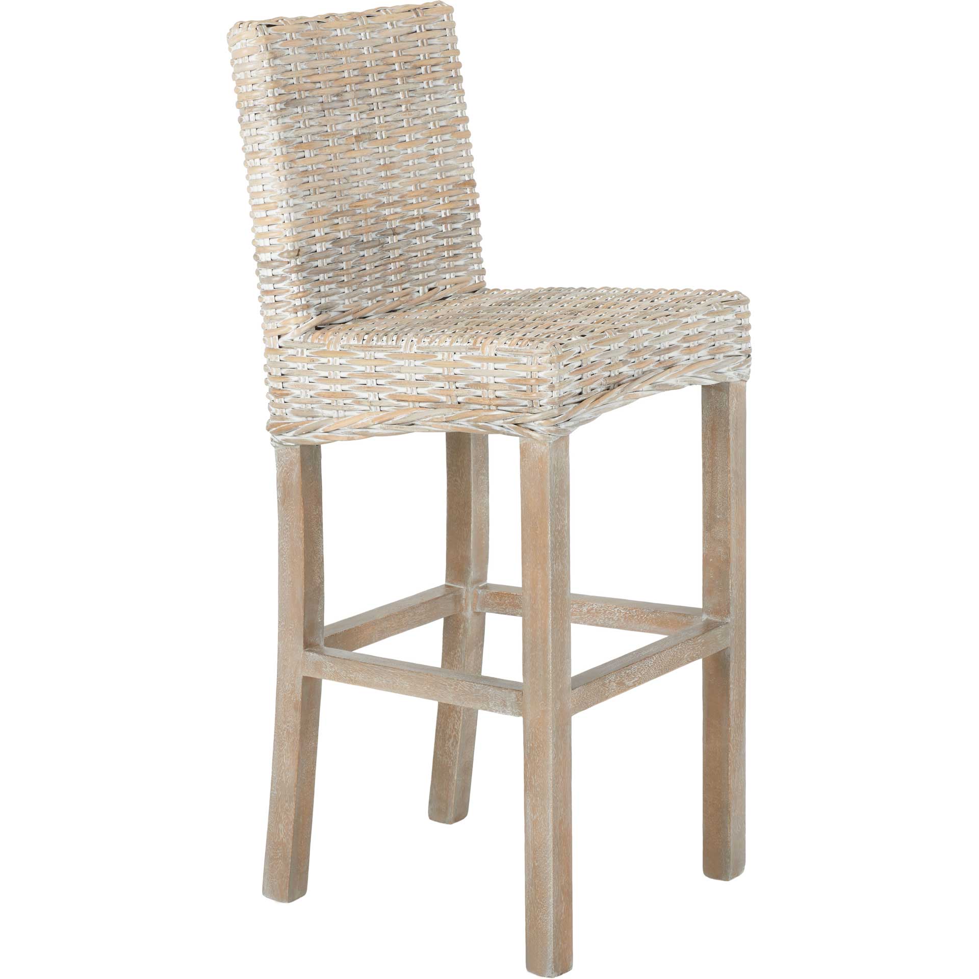 Gray rattan bar outlet stools