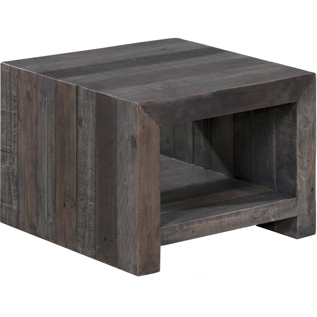 Vintage End Table Gray