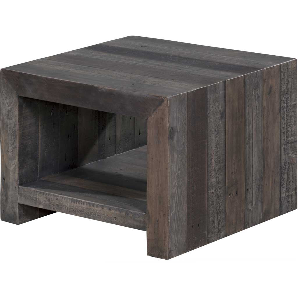 Vintage End Table Gray