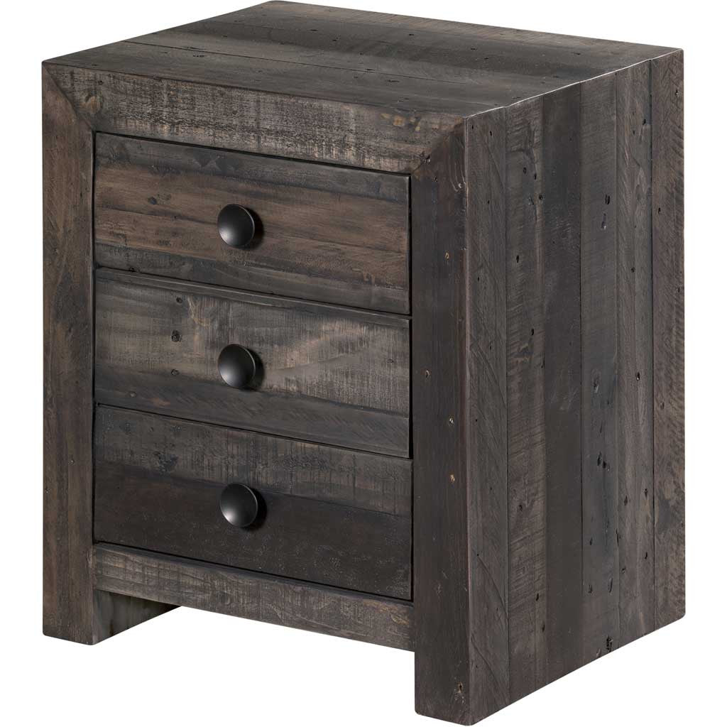 Vintage Nightstand Gray