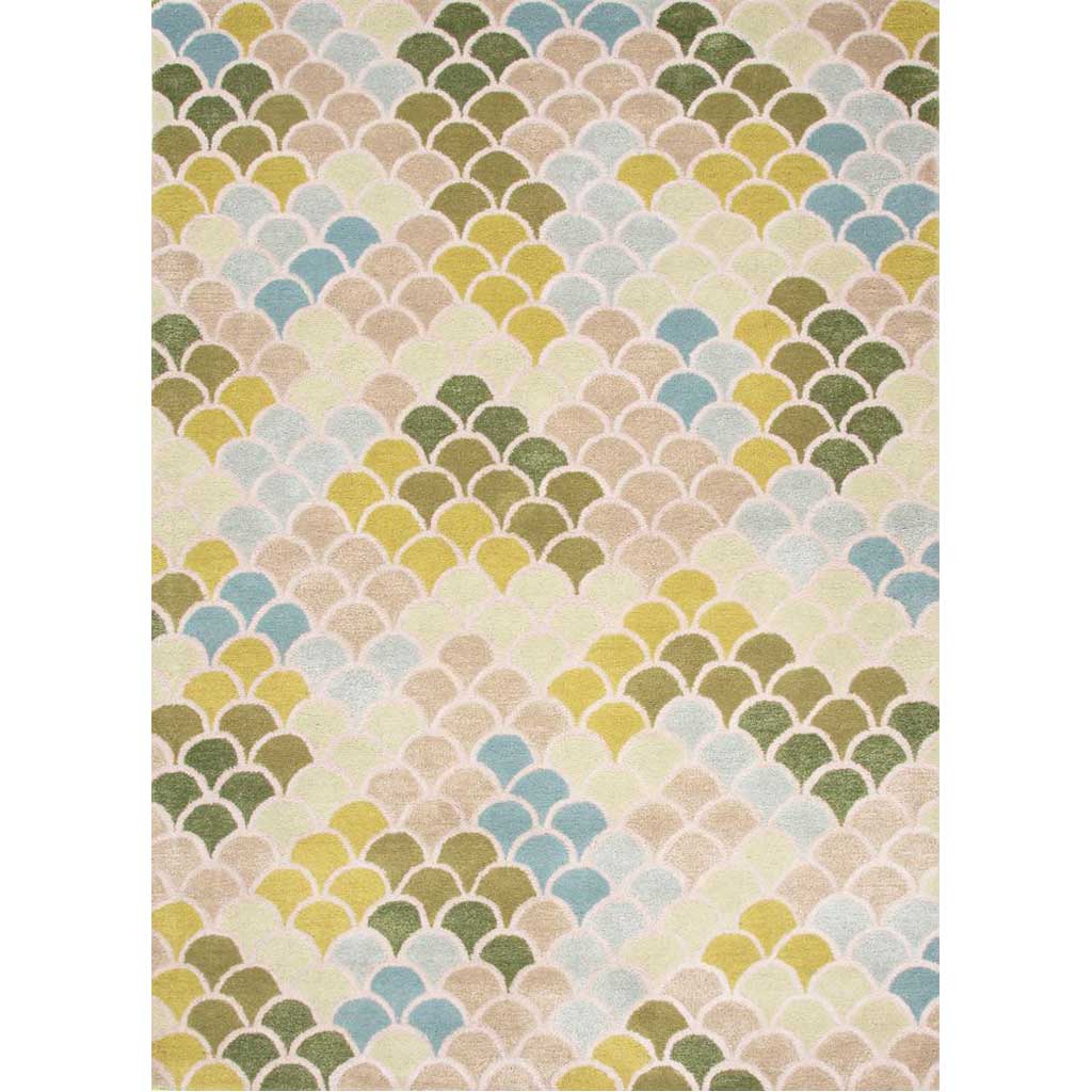 Cascade Ariel White Asparagus/Wood Bine Area Rug