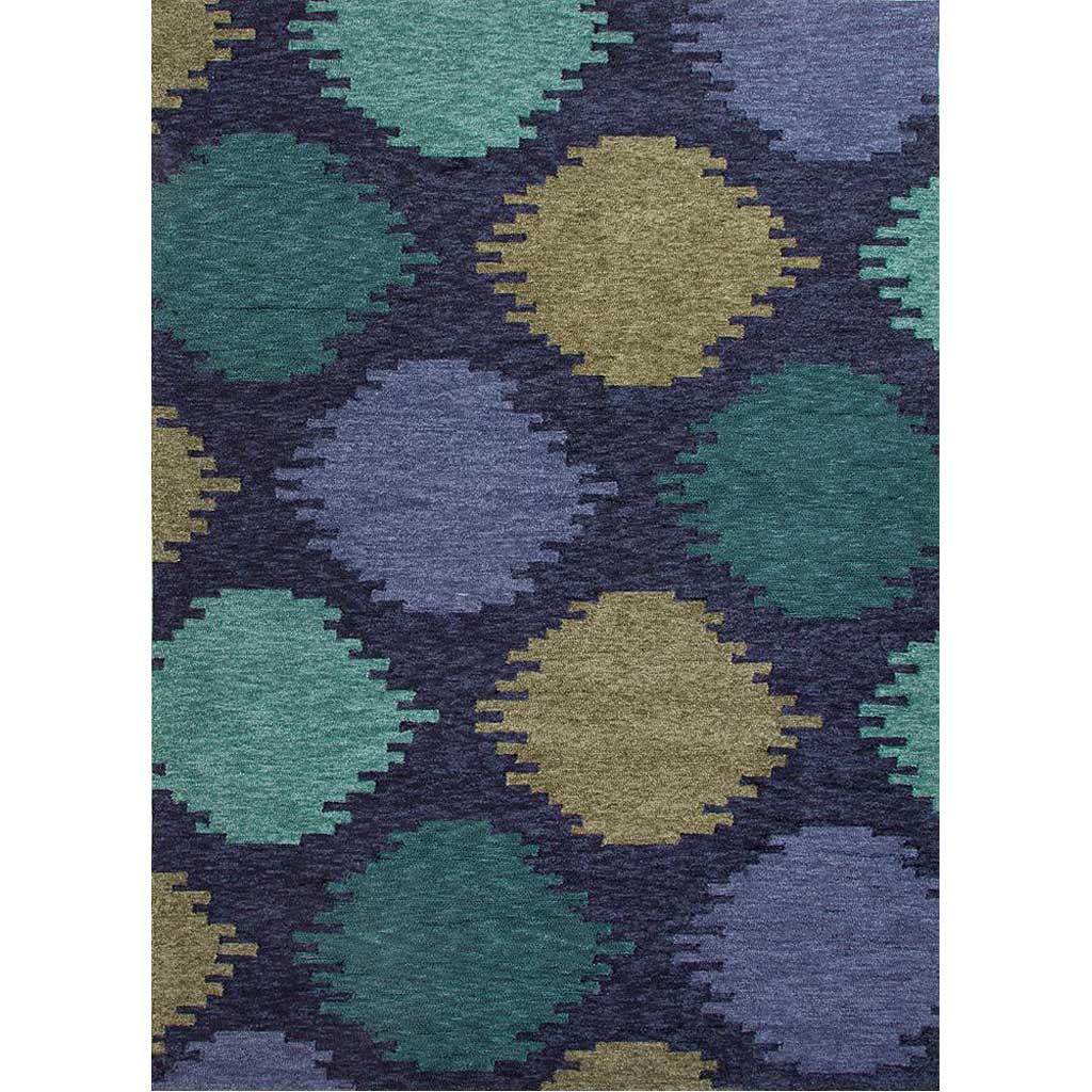 Catalina Static Dot Blue Area Rug