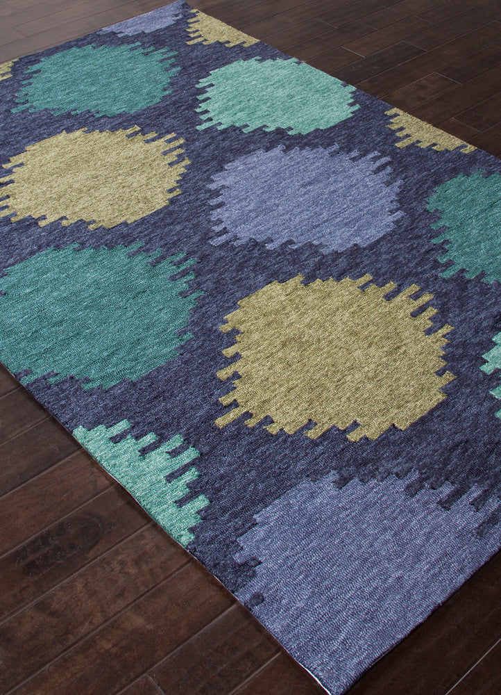 Catalina Static Dot Blue Area Rug