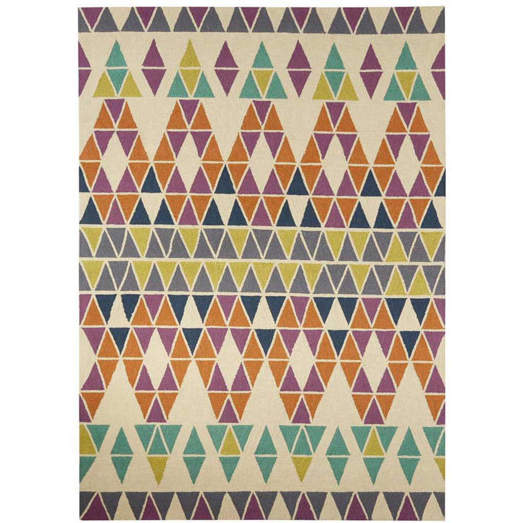 Catalina Morning Glory Ivory/Purple Area Rug