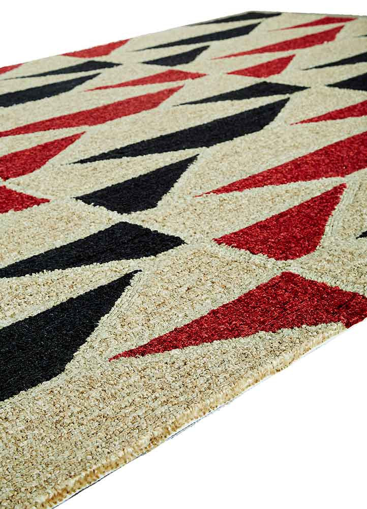 Catalina Valencia Neutral/Red Area Rug