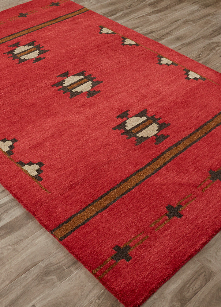 Cabin Fir Red/Gray Area Rug