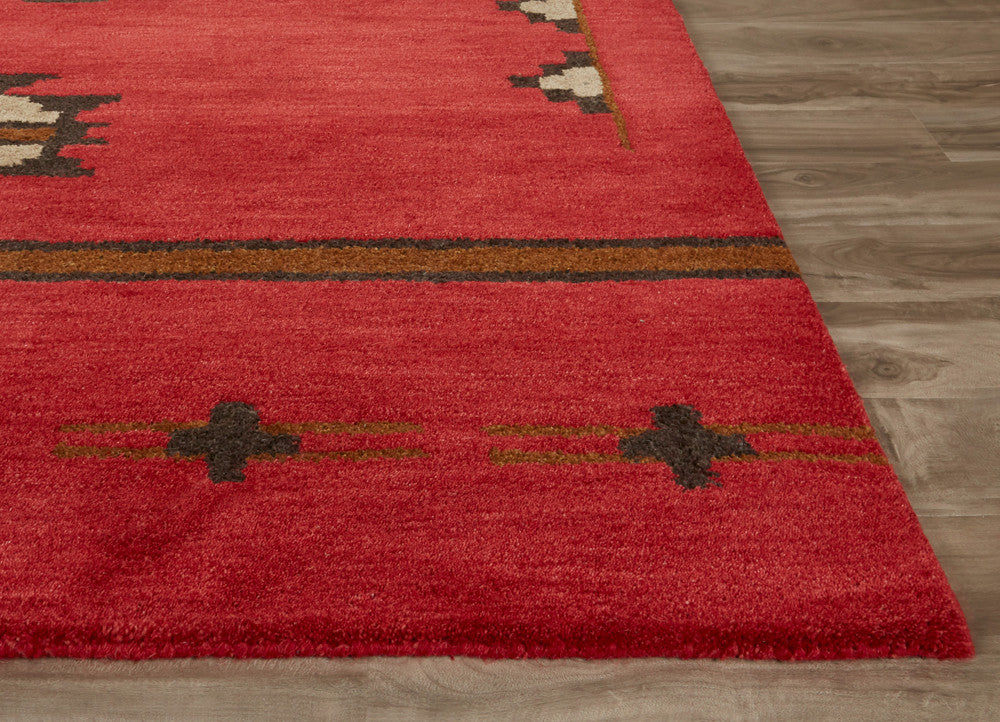 Cabin Fir Red/Gray Area Rug