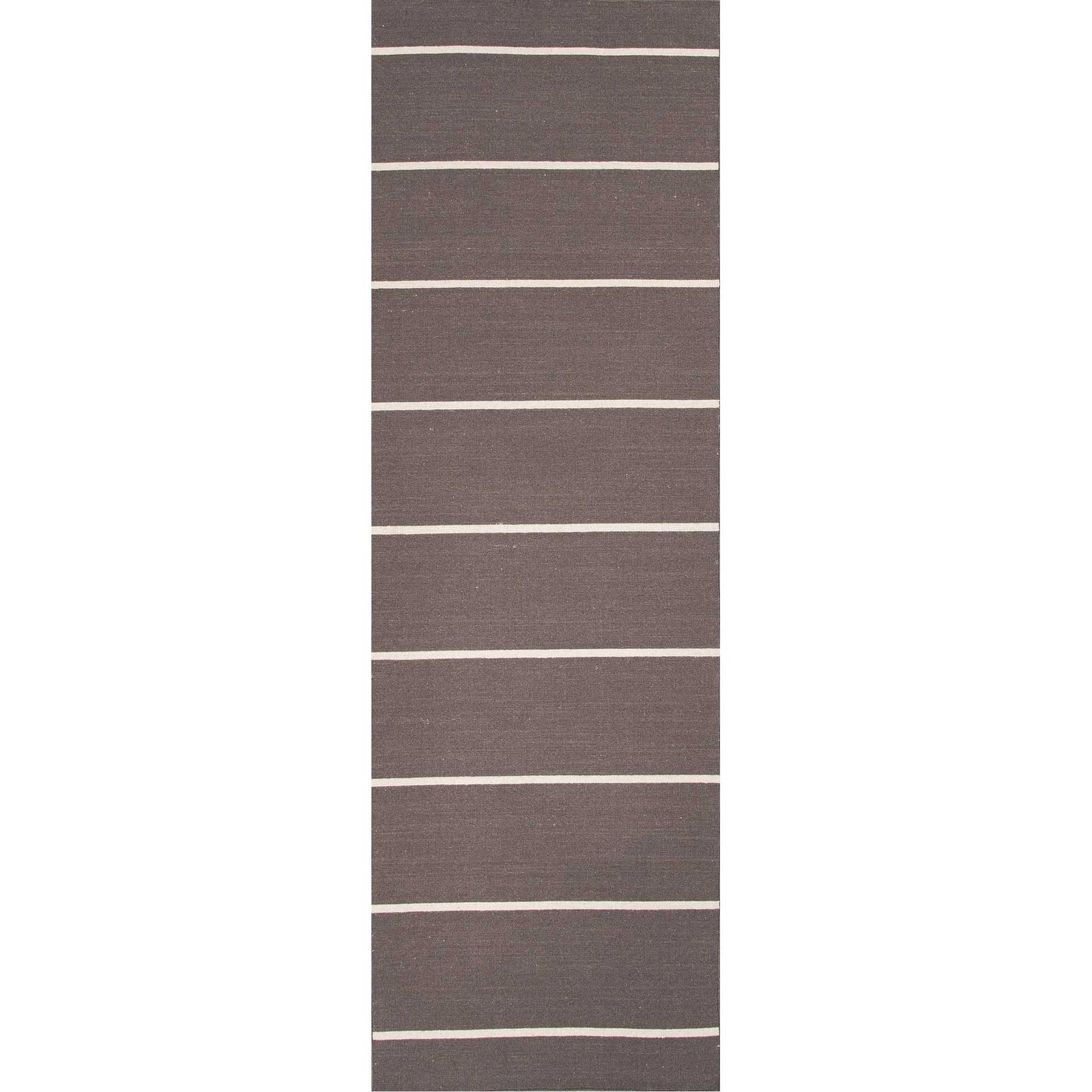 Coastal Shores Cape Cod Dark Gray/White Ice Runner Rug