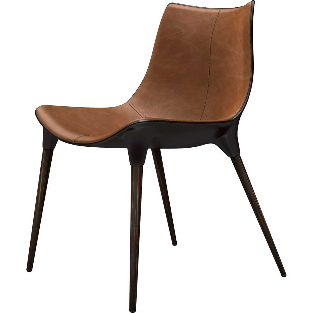 Langham Dining Chair Leather Caramel