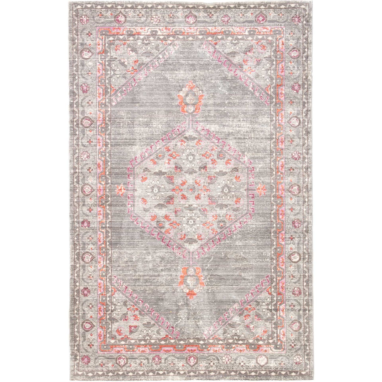 Ceres Eris Gray/Pink Area Rug