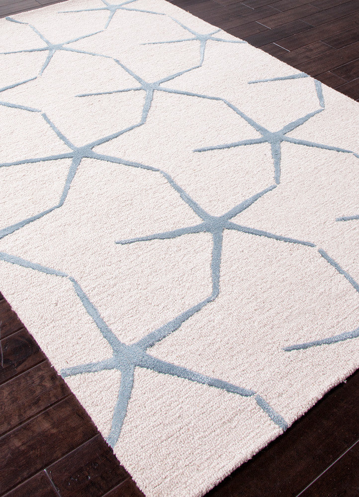 Coastal Resort Starfishing White Ivory/Milky Blue Area Rug