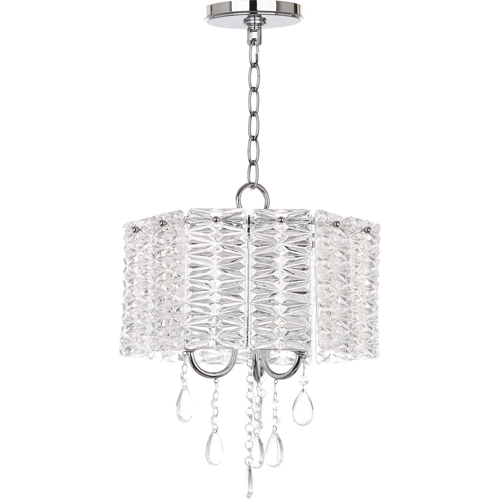 Hamza 3 Light Chandelier Clear/Chrome