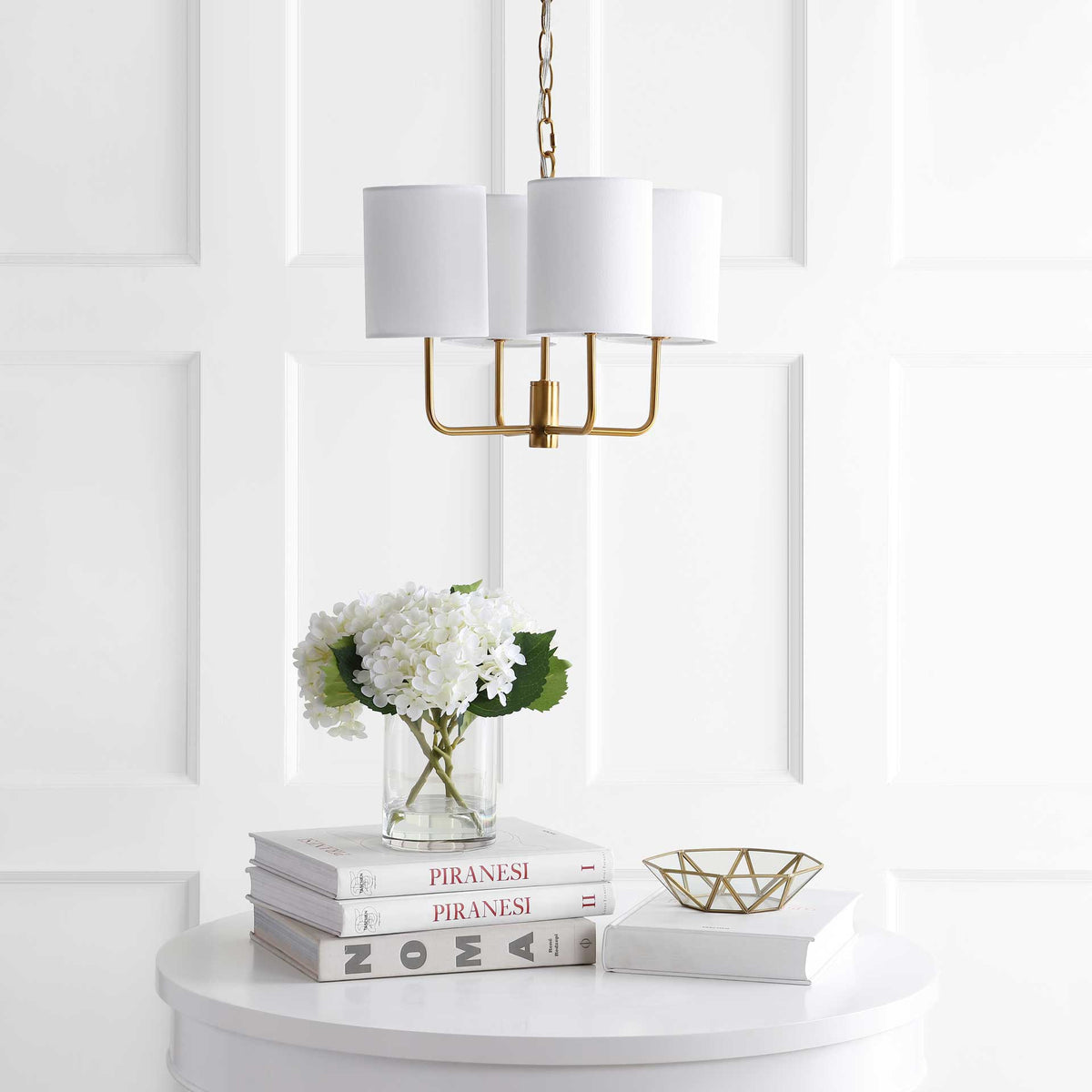 Elysse Chandelier Brass Gold
