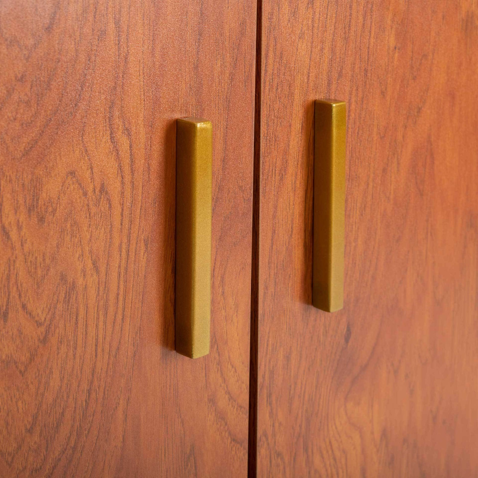 Pierce 2 Door Modular TV Unit Natural/Gold